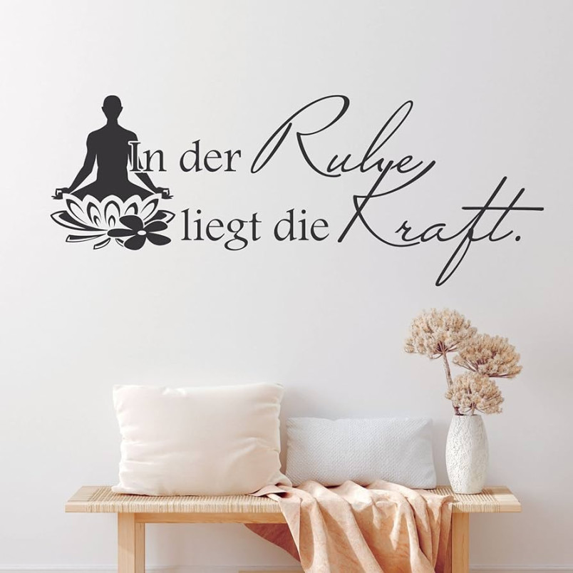 GRAZDesign Wandtattoo Bad Sprüche Wellness Wandaufkleber Badezimmer Wand  Aufkleber - xcm /  violett