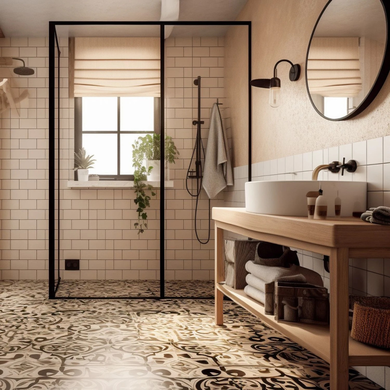 Badezimmer in Beige: Elegantes Understatement