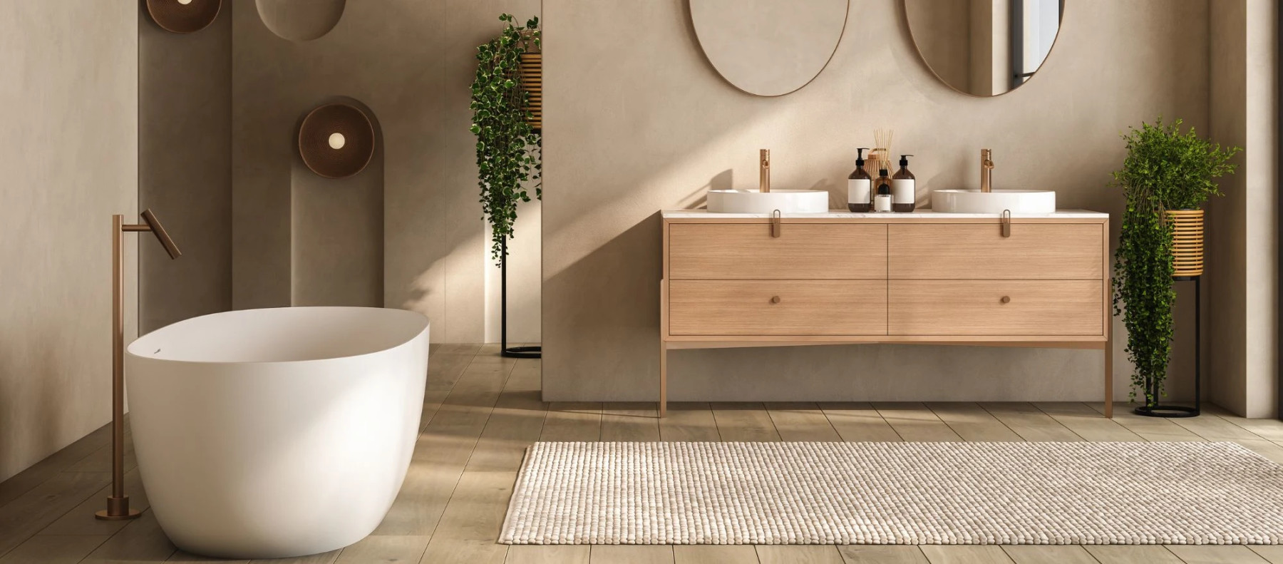 Badezimmer in Beige: Elegantes Understatement