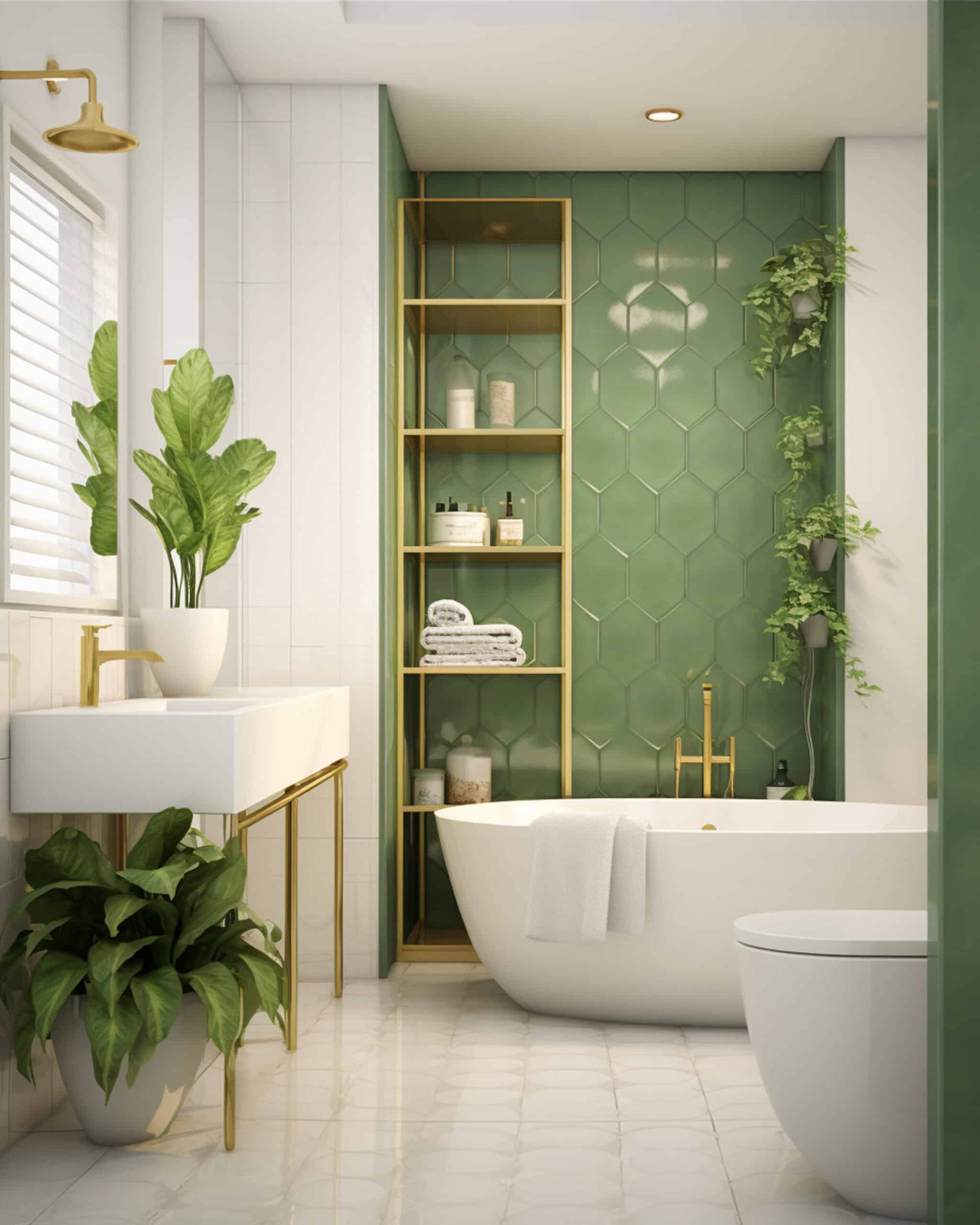 image.title Green Bathroom Tiles:  Fresh Ideas for Your Remodel image