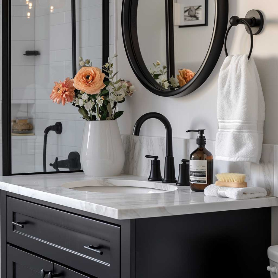 image.title Modern Small Bathroom Decor Ideas in Black for a Bold Statement  image