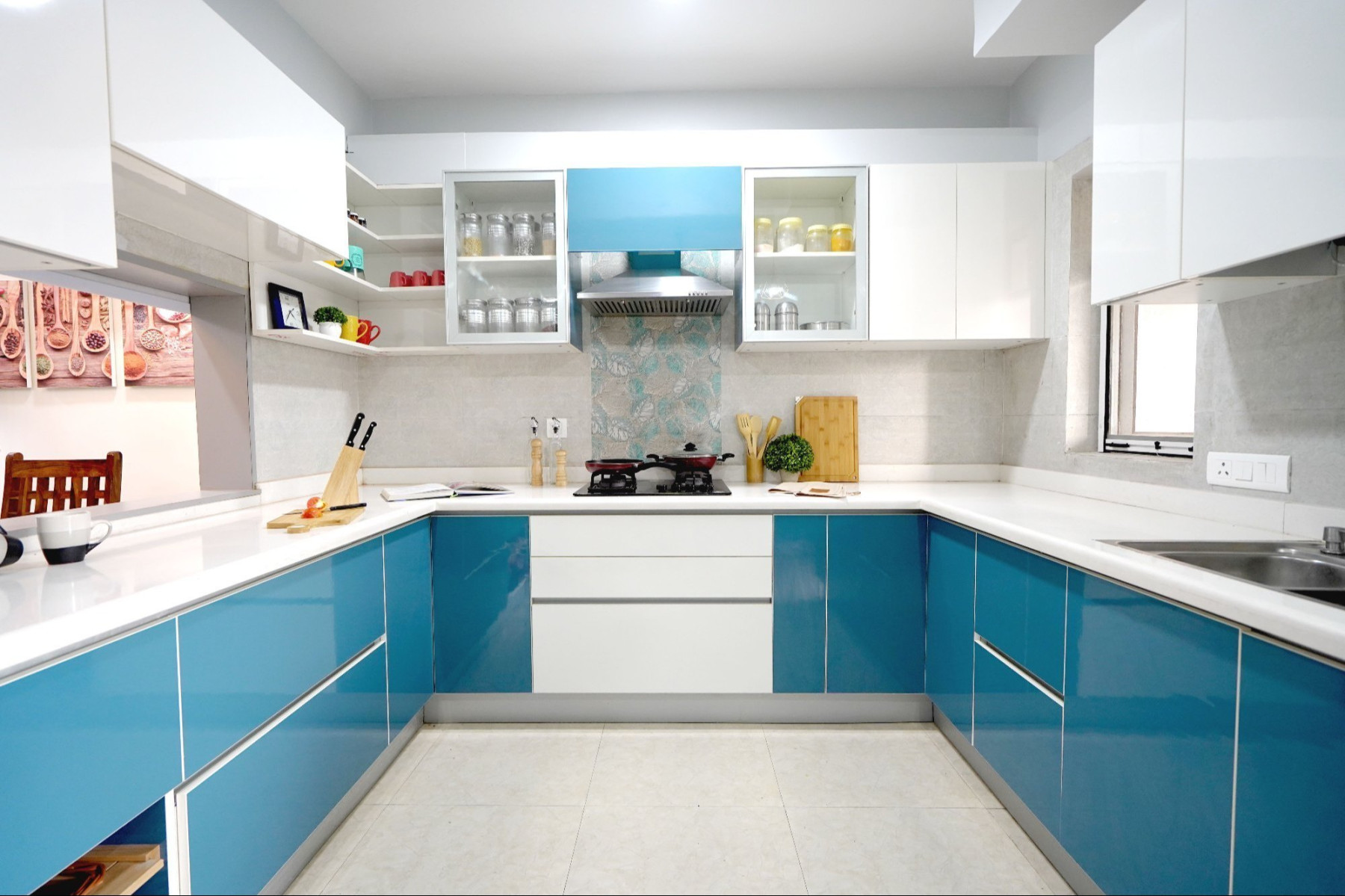 image.title Modern Straight MDF Modular Kitchen at Rs /unit in Ghaziabad  image