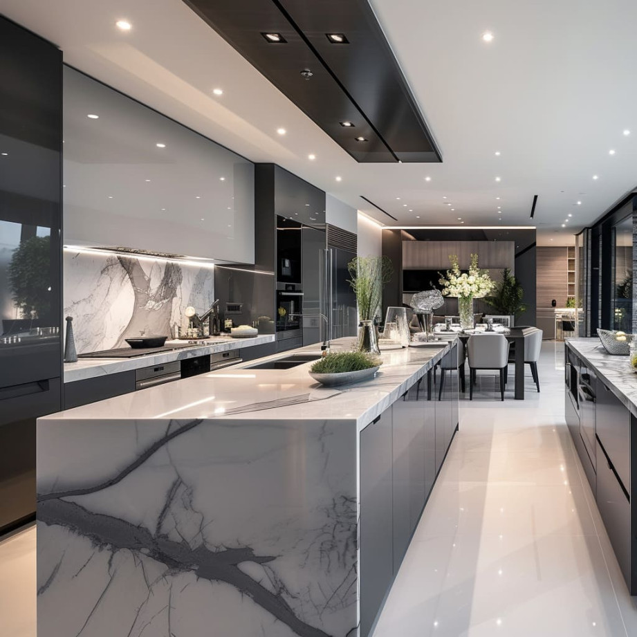 image.title Sleek Elegance: Contemporary Luxury Kitchen Interior Design image